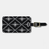 Bloedtropische patroon bagagelabel (Voorkant horizontaal)