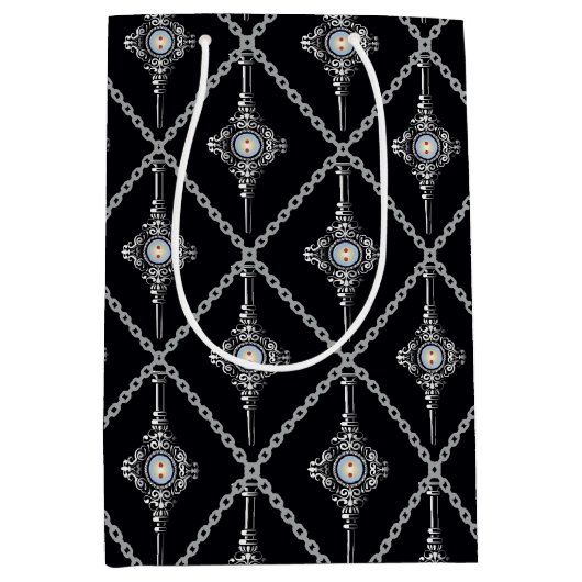 Bloedtropische patroon medium cadeauzakje (Voorkant)