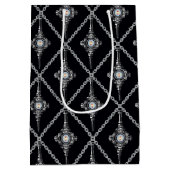 Bloedtropische patroon medium cadeauzakje (Achterkant)