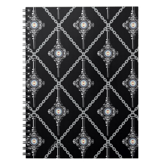 Bloedtropische patroon notitieboek (Voorkant)