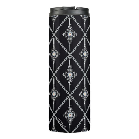 Bloedtropische patroon thermosbeker (Achterkant)