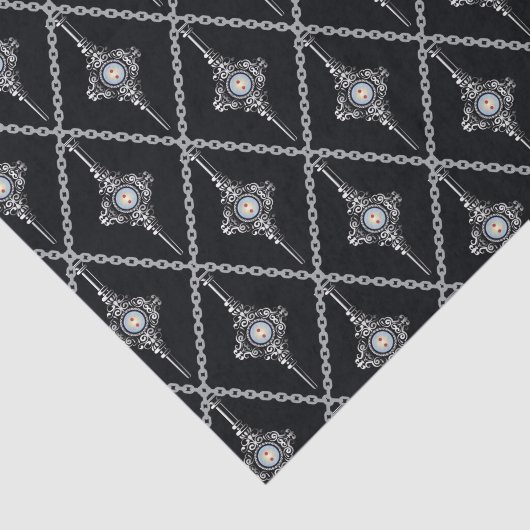 Bloedtropische patroon tissuepapier (Detail)