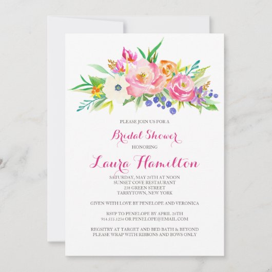 Bloedtuin | Bridal Shower-uitnodiging Kaart (Voorkant)