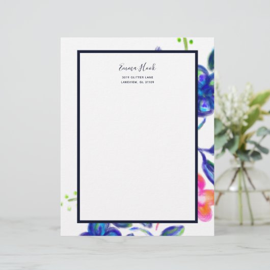 Bloedtuin Briefhoofd (Staand voorkant)