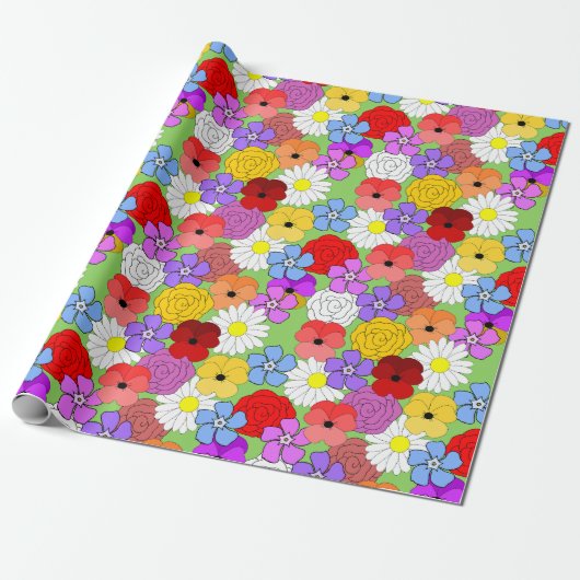 Bloedtuin Cadeaupapier (Uitgerold)