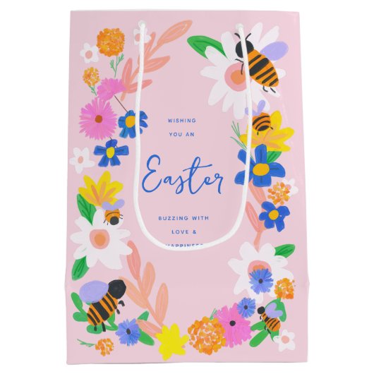 Bloedtuinbijen Pasen Medium Cadeauzakje (Achterkant)