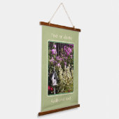 Bloedtuinschilderwerk op maat hangend wandkleed (Gebogen)