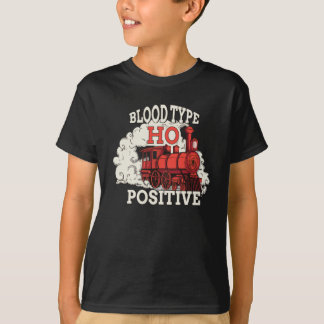 Bloedtype HO positieve uitval voor een model T-shirt