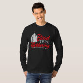 Bloedtype Kickboxer Combat Fighting MM T-shirt (Voorkant volledig)