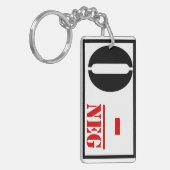 Bloedtype O negatief Sleutelhanger (Voorkant Links)