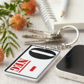 Bloedtype O negatief Sleutelhanger (Voorkant Rechts)