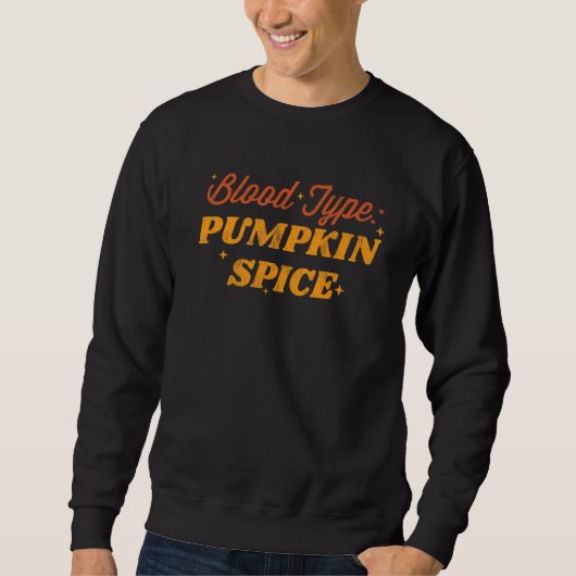 Bloedtype Pompoen Specerij Schattig Herfst Vrouwen Trui (Voorkant)