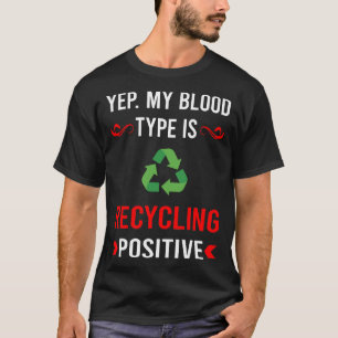 Bloedtype Recycling Hergebruik T-shirt