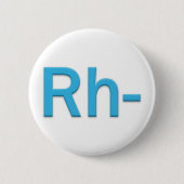 Bloedtype Rh Negatieve Button (Voorkant)