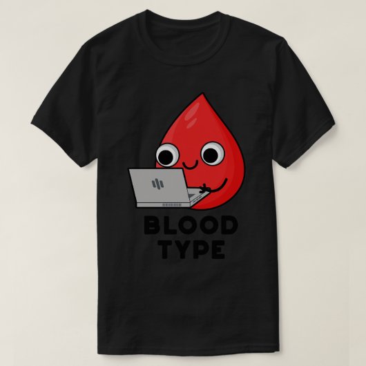 Bloedtype Schattigee bloeddruppelpomp 1 T-shirt (Design voorkant)