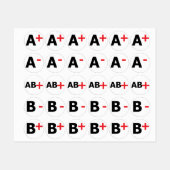 BLOEDTYPEN LABELS (Vel)