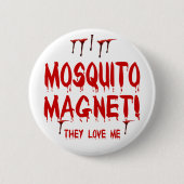 Bloeduitdrijvende muggen Magnet dat ze van me houd Ronde Button 5,7 Cm (Voorkant)