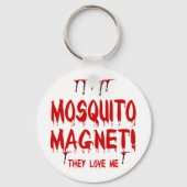 Bloeduitdrijvende muggen Magnet dat ze van me houd Sleutelhanger (Achterkant)