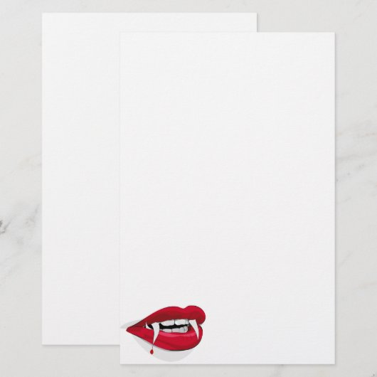 Bloeduitval Briefpapier (Voorkant / Achterkant)