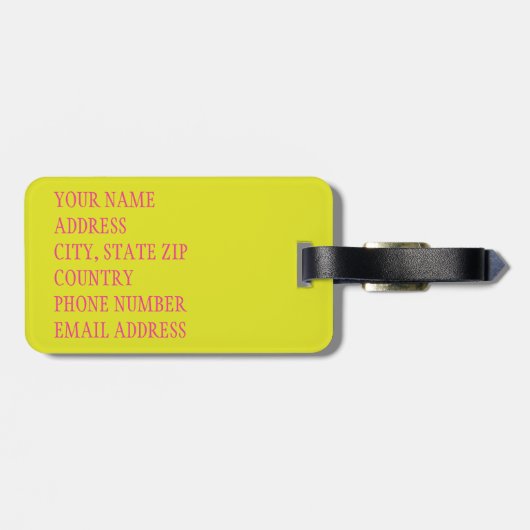 Bloedvat 2 bagagelabel (Achterkant horizontaal)