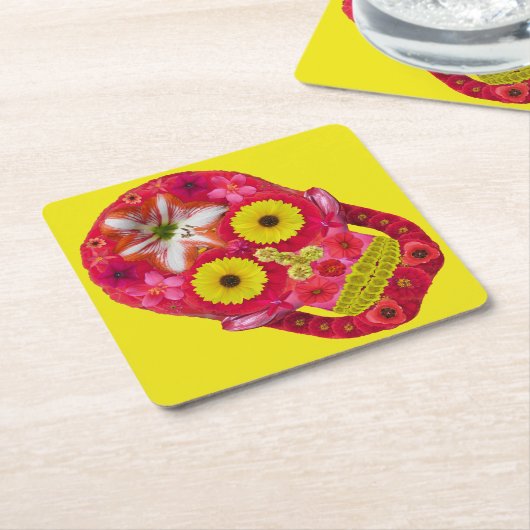 Bloedvat 6 kartonnen onderzetters (Schuin)