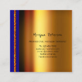 Bloedvat Bloedvat Wellness Floral Stone Logo Gold  Afsprakenkaartje (Achterkant)