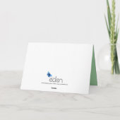 Bloedvat bouquet tuilet inkt Moederdag Kaart (Achterkant)