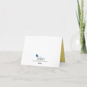 Bloedvat gele tuilles Oma Moederdag Kaart (Achterkant)