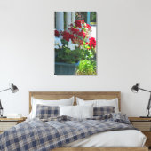 Bloedvat Geraniums - Martha's wijnwerf Canvas Afdruk (Insitu (Slaapkamer))