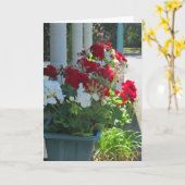 Bloedvat Geraniums - Martha's wijnwerf Kaart (Gele Bloem)