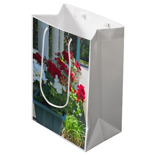 Bloedvat Geraniums - Martha's wijnwerf Medium Cadeauzakje (Voorkant Gekanteld)