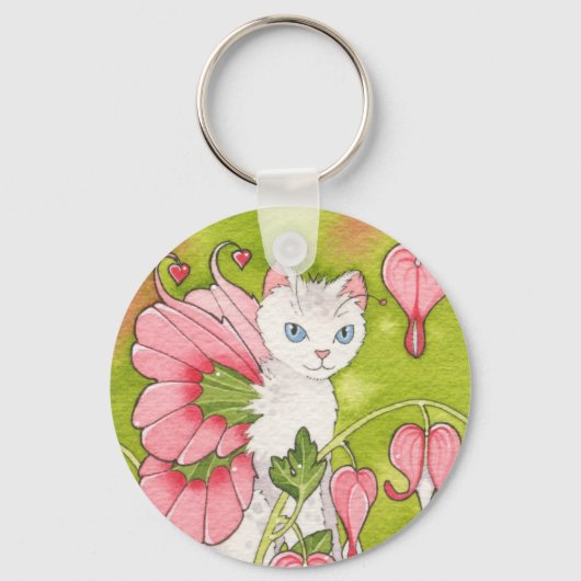 Bloedvat kattervliesmagneet sleutelhanger (Voorkant)