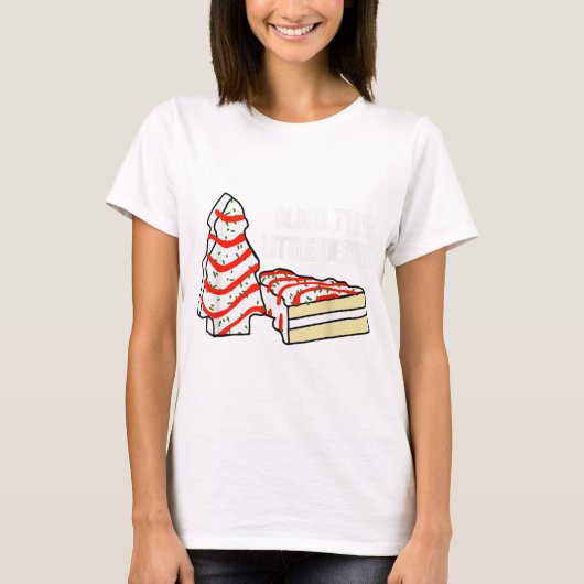 Bloedvat kleine bendemische kerstboomsnacks t-shirt (Voorkant)