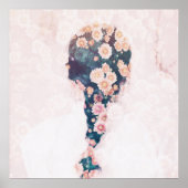 Bloedvat Pastel Roze  Poster (Voorkant)