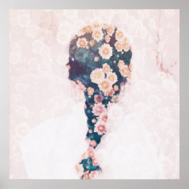Bloedvat Pastel Roze  Poster