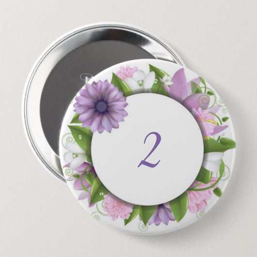 Bloedvat Ronde Button 4,0 Cm (Voorkant /achterkant)