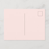 Bloedvat roos goudbrasem elegant briefkaart (Achterkant)