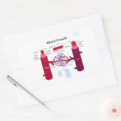 Bloedvataanstekers Veindediagram Rechthoekige Sticker (Envelop)