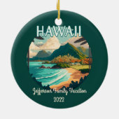 Bloedvataanvaring  Retro Ormenoping Keramisch Ornament (Achterkant)