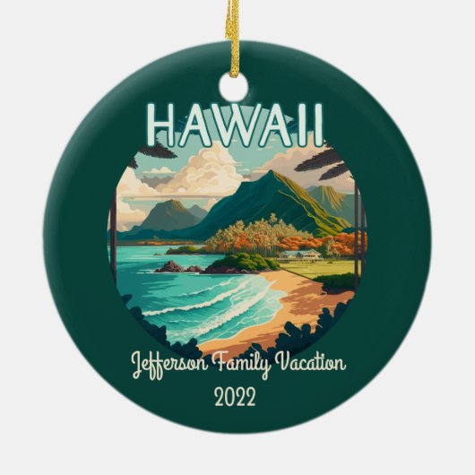 Bloedvataanvaring  Retro Ormenoping Keramisch Ornament (Achterkant)