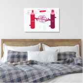 Bloedvaten Diagram Slagaders Aderen Capillairen Canvas Afdruk (Insitu (Slaapkamer))