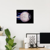 Bloedvaten van het oog poster (Thuiskantoor)