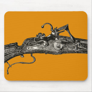 Bloedvatkast Musket Rifle Pistool Mousepad Geel Muismat