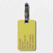 Bloedvatschedel 5 bagagelabel (Achterkant verticaal)