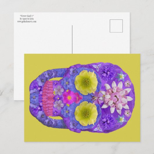 Bloedvatschedel 5 briefkaart (Voorkant / Achterkant)