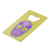 Bloedvatschedel 5 creditkaart flessenopener (Achterkant Gekanteld)