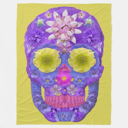 Bloedvatschedel 5 fleece deken (Voorkant)