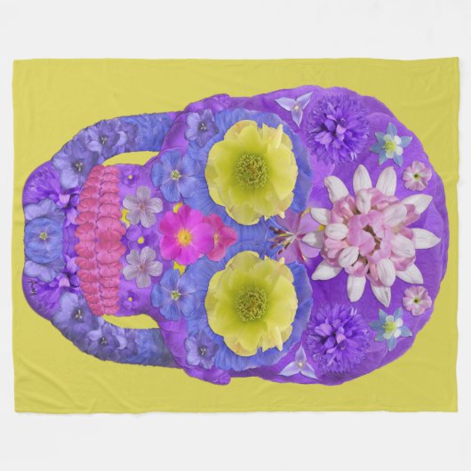 Bloedvatschedel 5 fleece deken (Voorkant (Horizontaal))