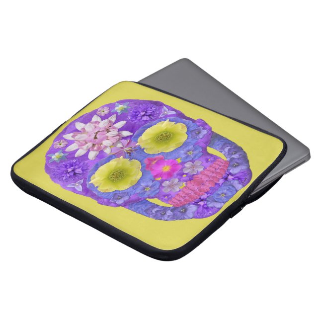 Bloedvatschedel 5 laptop sleeve (Voorkant top)