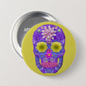 Bloedvatschedel 5 ronde button 7,6 cm (Voorkant /achterkant)